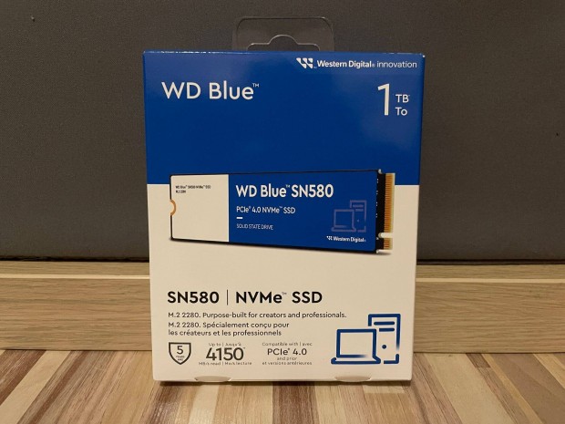WD Blue SN580 1TB SSD meghajtó M.2 Pcie 4.0 4x Nvme