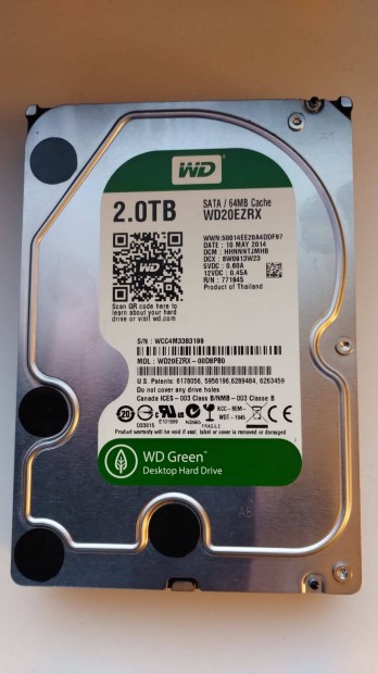 WD Green SATA3 HDD 2Tb