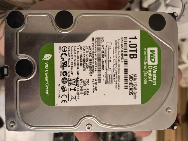 WD HDD merevlemez 1 TB