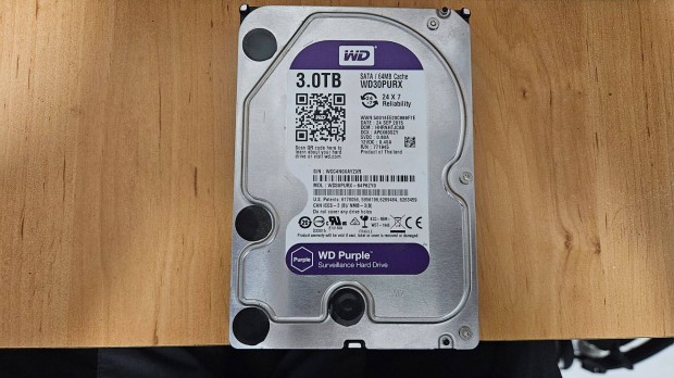 WD Purple 3TB Hdd winchester 3,5"