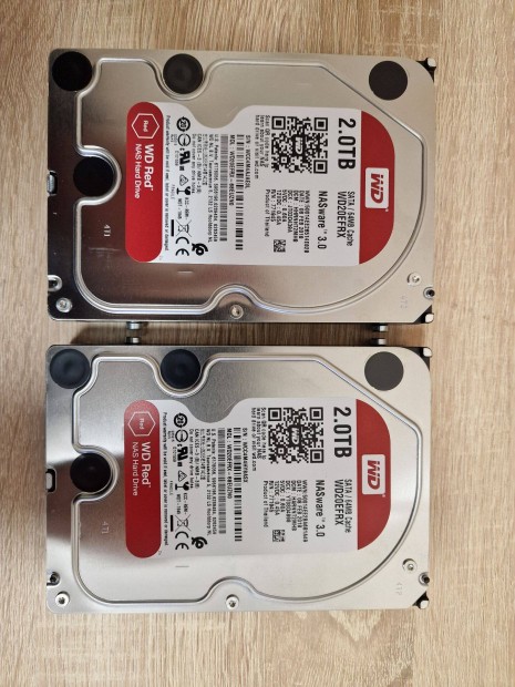 WD Red 2TB 5400rpm 64MB SATA3 WD20Efrx - 2db