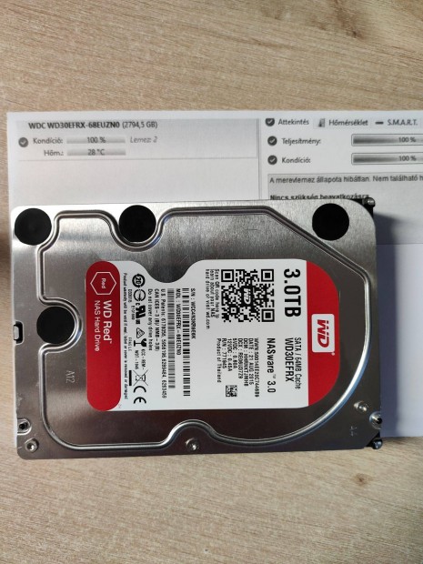 WD Red 3TB HDD 100/100 !