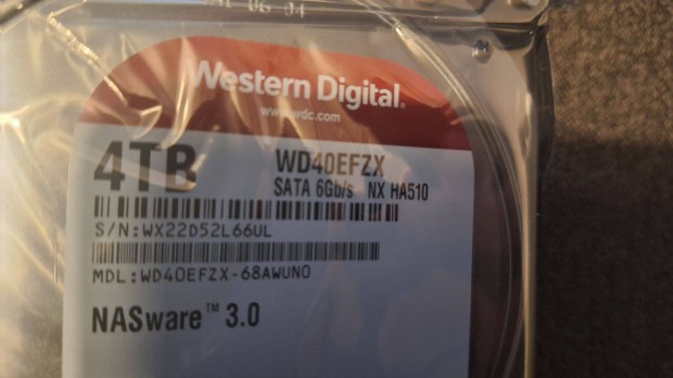 WD Red Plus merevlemez 4TB