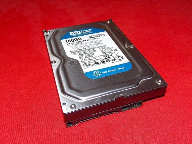 WD Western Digital Caviar 160GB SATA merevlemez, HDD, winchester