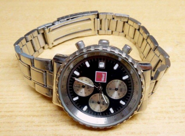 WEST Quartz chronograph watch frfi karra, szp llapotban, hasznlat
