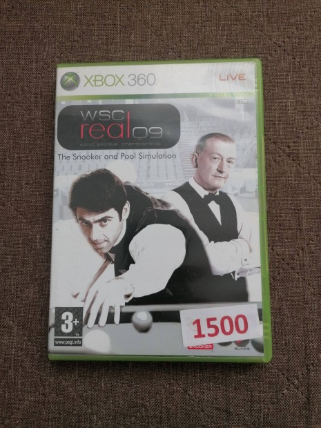 WSC Real 09 The Snooker Pool simulator Xbox 360 jtk elad!