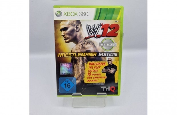 WWE 12 Wrestlemania Edition - Xbox 360 játék, használt