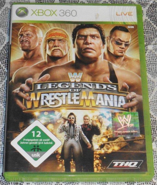 WWE Legends of Wrestlemania (Pankrci) Gyri Xbox 360 Jtk akr fl