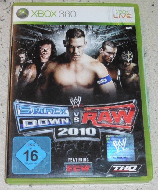 WWE Smack Down Vs Raw 2010 (Pankrci) Gyri Xbox 360 Jtk
