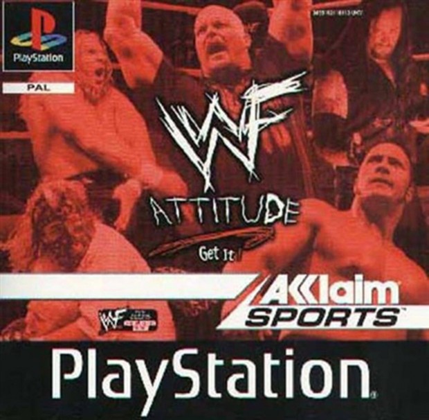 WWF Attitude, Boxed PS1 jtk