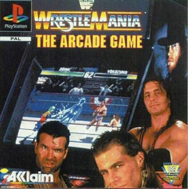 WWF Wrestlemania The Arcade Game, Boxed eredeti Playstation 1 jtk