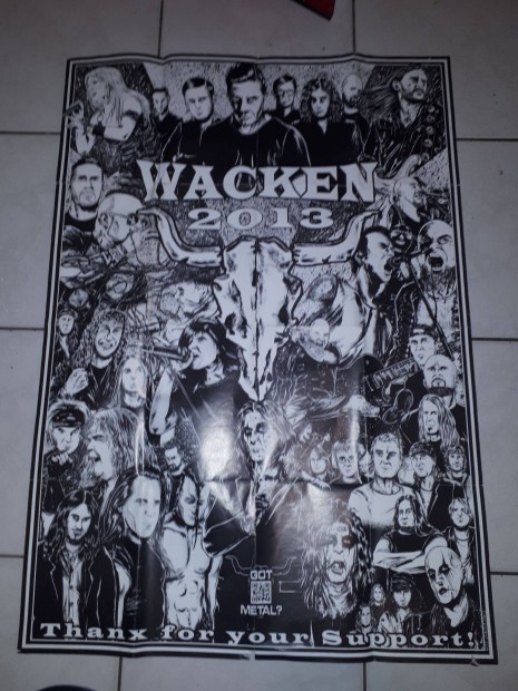 Wacken 2013 plakt - 84x60 cm