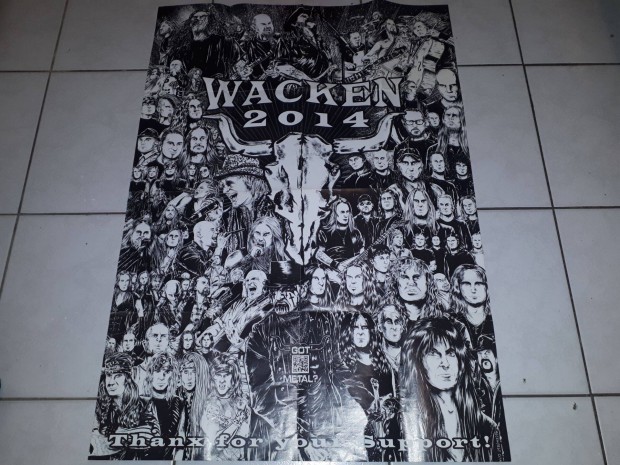 Wacken 2014 plakt - 84x60 cm