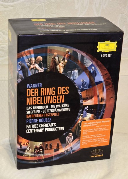 Wagner-Opera diszdoboz-8 DVD(Deutsche Grammophon)