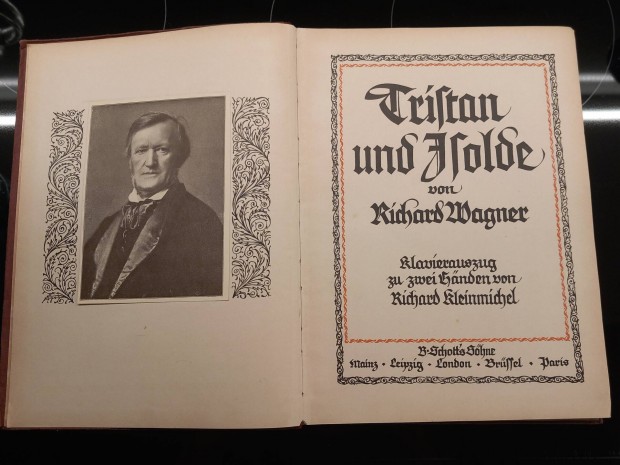Wagner Tristan und Isolde opera kétkezes zongorakotta kotta könyv