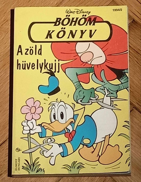 Walt Disney Bhm knyv A zld hvelykujj kpregny Donald kacsa 