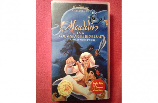 Walt Disney: Aladdin s a tolvajok fejedelme VHS kazetta 2 db egyben