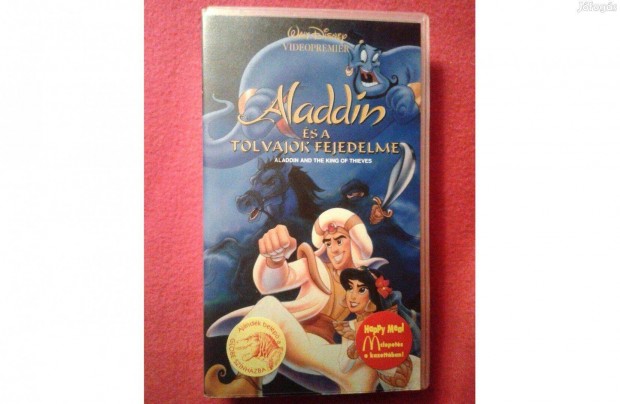 Walt Disney: Aladdin s a tolvajok fejedelme VHS kazetta 2 db egyben