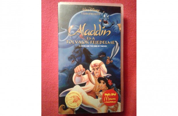 Walt Disney: Aladdin s a tolvajok fejedelme VHS kazetta 2 db egyben