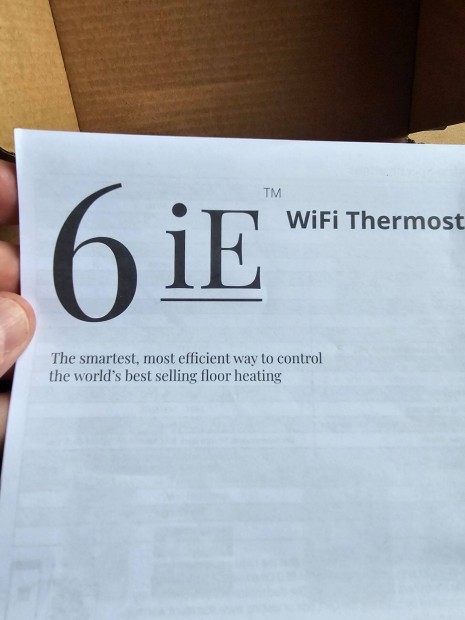 Warmup 6IE Smart WiFI termosztt teljesen j dobozos