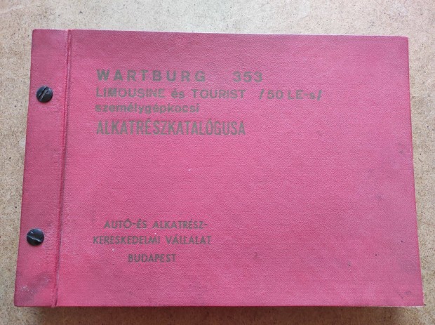 Wartburg 353 alkatrszkatalgus