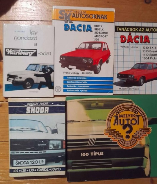 Wartburg, Dacia, Skoda szakknyvek