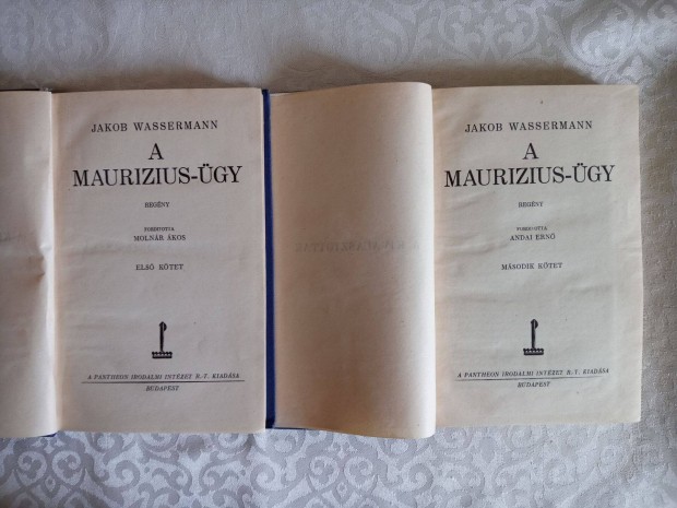 Wassermann : A Mauritius-gy I-II. llektani krimi 100 ves Knyv