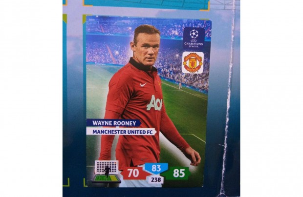 Wayne Rooney (Manchester United) Panini Champions League focis krtya