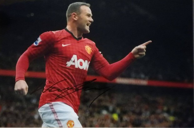 Wayne Rooney alrs, autogram MUFC