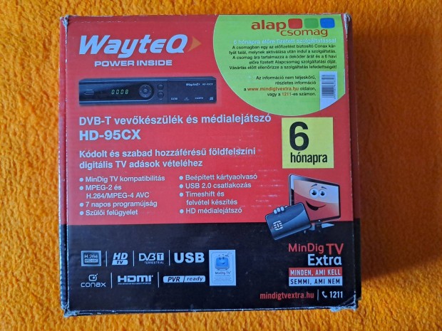 Wayteq HD-95CX DVB-T vevkszlk s mdialejtsz