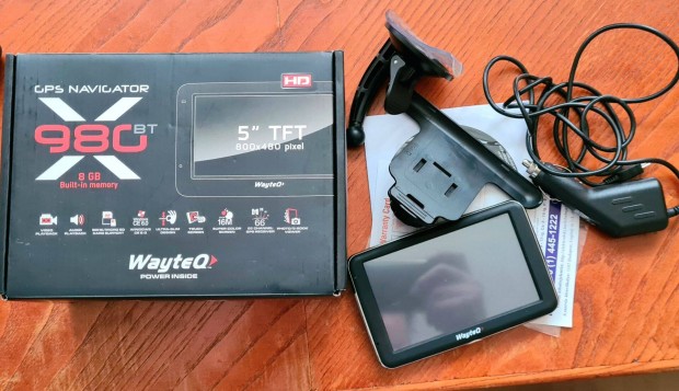 Wayteq X980 Navigáció TGK, BUSZ, SZGK Full Eu 24.11 hó gps Újszerű