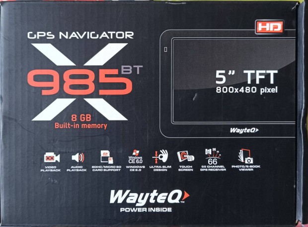 Wayteq X985BT GPS navigci