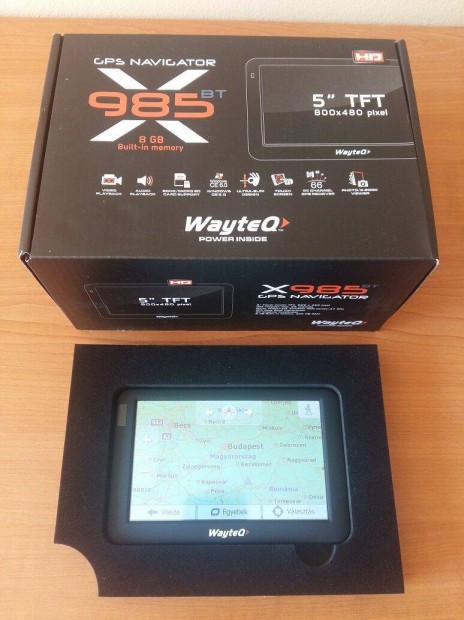 Wayteq X985BT Kamion, Busz GPS + 2025 Igo Primo Truck Full EU + Jáksó