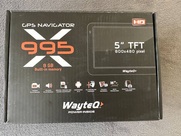 Wayteq x995 android 8 GB navigtor igo Navigation programmal elad