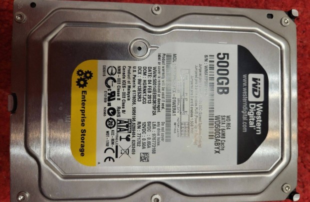 Wd 500gb re4 hdd sata 3.5