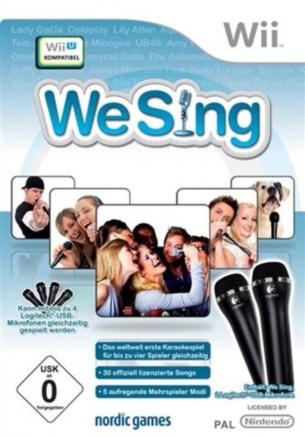 We Sing + 2 Logitech Mics & USB Hub Wii jtk