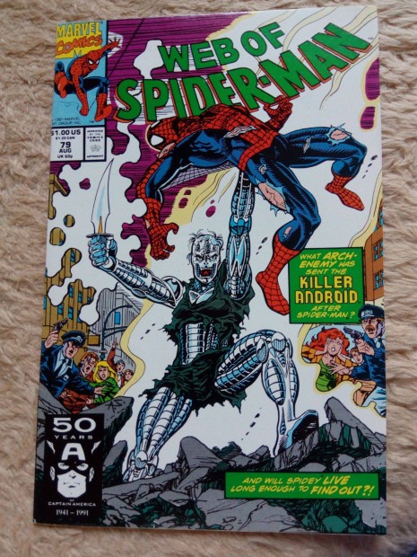 Web of Spider-man Pkember kpregny (1985-s, els sorozat): 79. szm