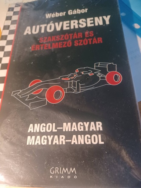 Wéber Gábor Autóverseny c .könyve bontatlanul könyv
