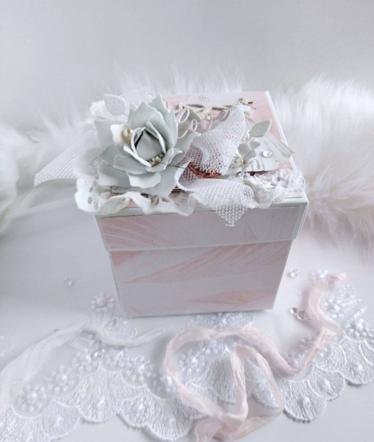 Wedding exploiding box - eskvi pnztad doboz