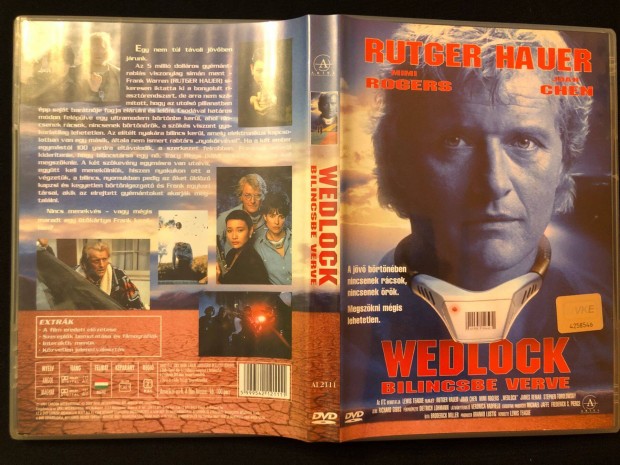 Wedlock Bilincsbe verve (karcmentes, Rutger Hauer, Mimi Rogers) DVD