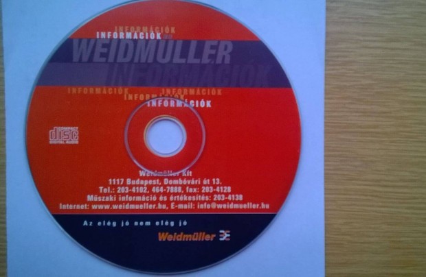 Weidmller ersram termkek katalgus CD , magyar nyelv