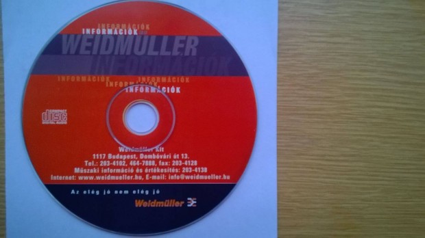 Weidmller ersram termkek katalgus CD , magyar nyelv