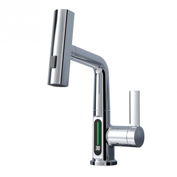 Welland FH-3428 mosogató smart csaptelep - kihúzható multifunkciós fe