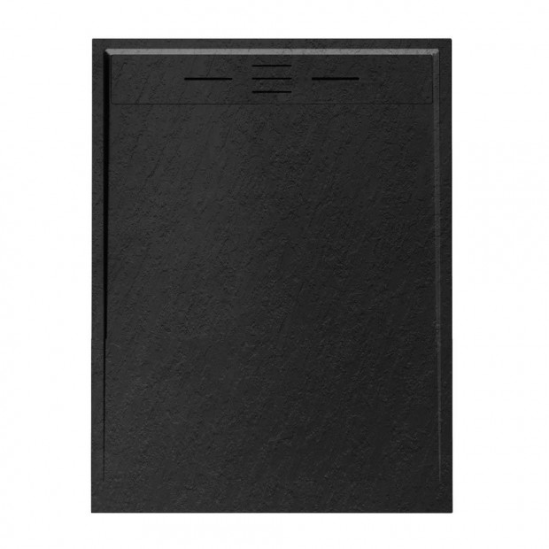 Welland khats zuhanytlca szifonnal 80 x 100 cm - fekete (GT-10080