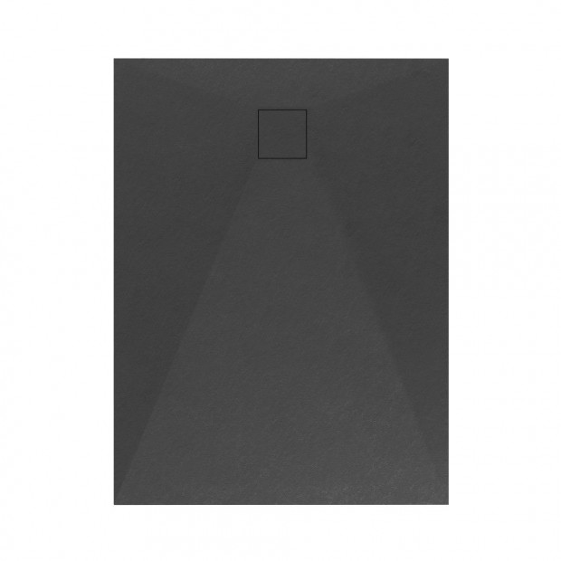 Welland khats zuhanytlca szifonnal 90 x 120 cm - fekete (GT-12090