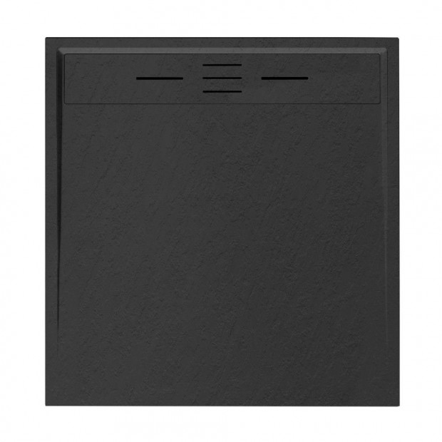 Welland khats zuhanytlca szifonnal 90 x 90 cm - fekete (GT-9090LS