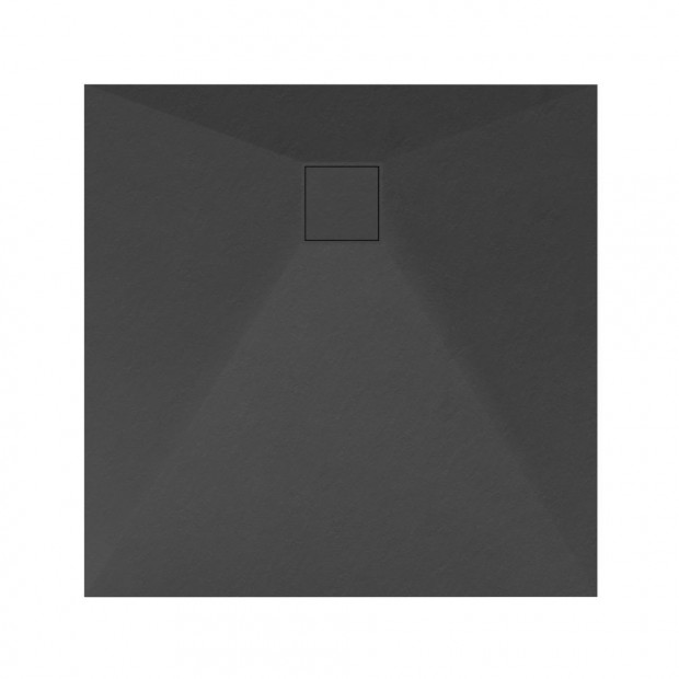 Welland khats zuhanytlca szifonnal 90 x 90 cm - fekete (GT-9090SS