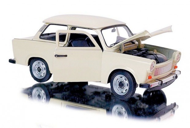 Welly 24037W 1:24 15cm kttem Trabant 601 fehr (trtfehr, vajszn