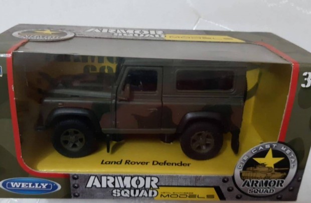 Welly Land Rover Defender fm katonai terepjr