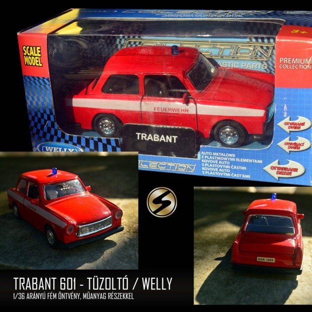 Welly Trabant 601modell tzolt kivitel